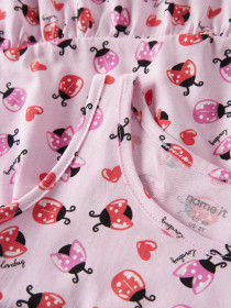 NAME IT Spencer Kjole Vigga Pirouette Ladybug Hearts